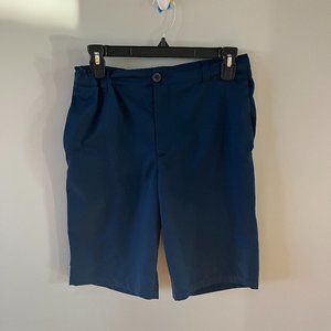 Under Armour Match Play Golf Shorts Navy Blue Youth 18